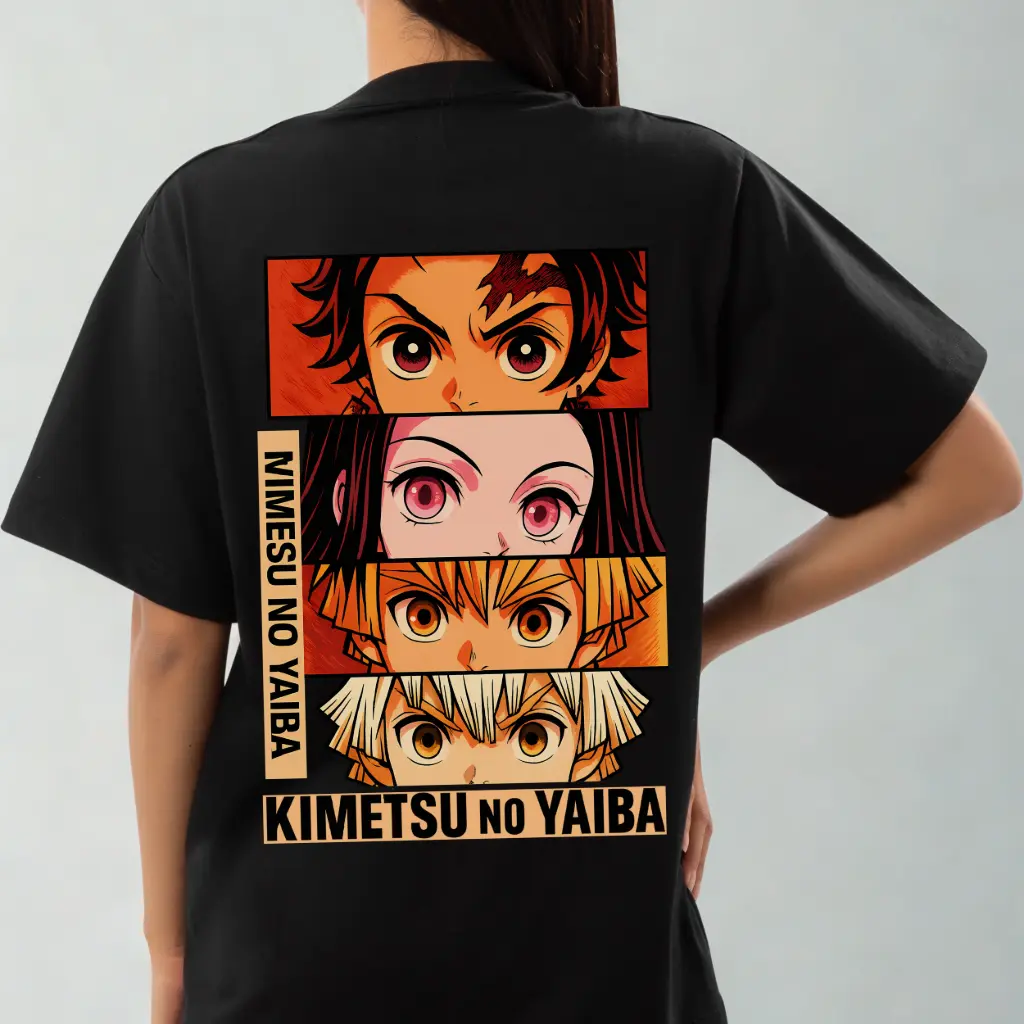 Elemental Eyes Anime-inspired Premium Oversized T-Shirt